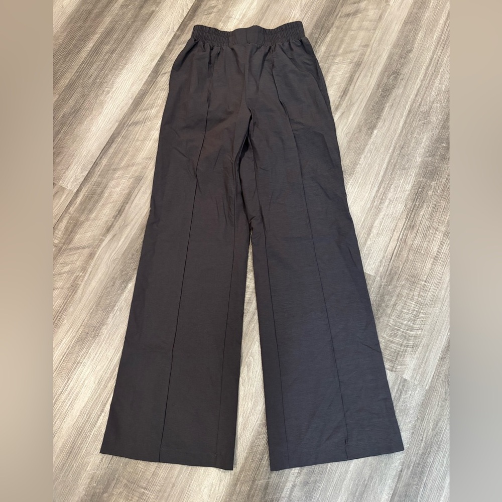 Mono B Black Wide-Leg Stretch Pants - Size Small